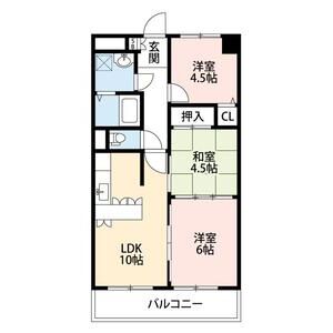 3LDK 間取り図