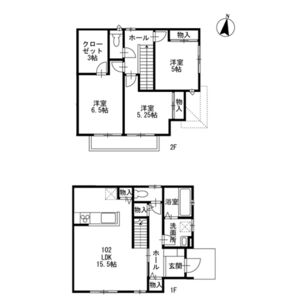 3LDK 間取り図