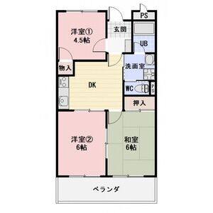 3DK 間取り図