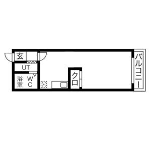 ワンルーム 間取り図