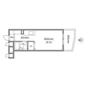 ワンルーム 間取り図