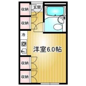 ワンルーム 間取り図