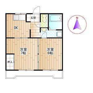2DK 間取り図