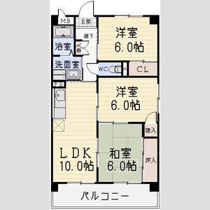 3LDK 間取り図