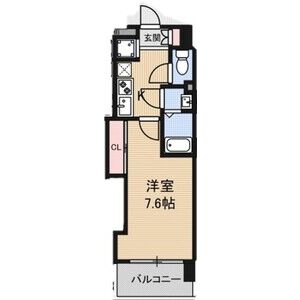 1K 間取り図