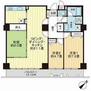 3LDK 間取り図