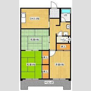 3DK 間取り図