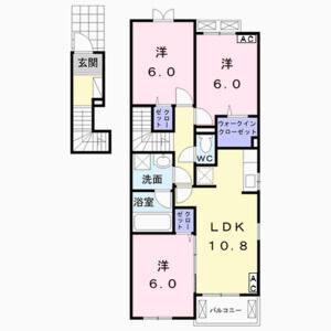 3LDK 間取り図