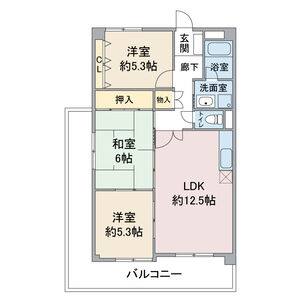 3LDK 間取り図