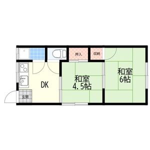 2DK 間取り図