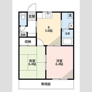 2DK 間取り図