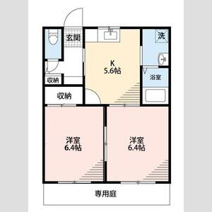 2DK 間取り図
