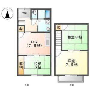 3DK 間取り図