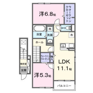 2LDK 間取り図