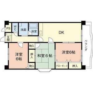 3DK 間取り図