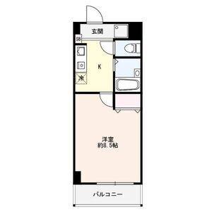1K 間取り図