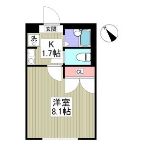 1K 間取り図