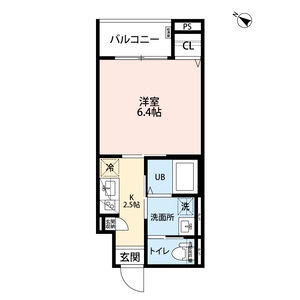 1K 間取り図