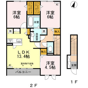 3LDK 間取り図