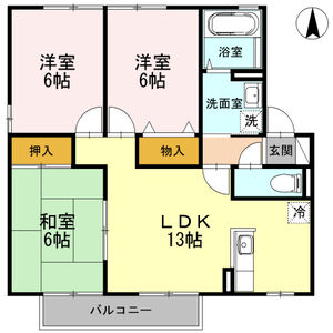 3LDK 間取り図