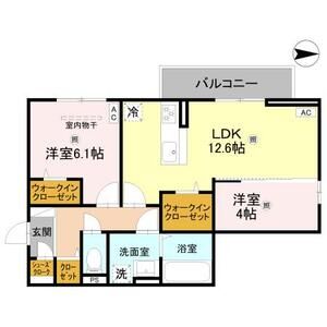 2LDK 間取り図