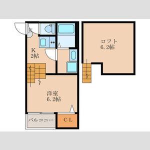 1K 間取り図