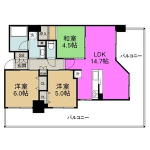 3LDK 間取り図