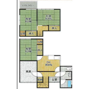 3DK 間取り図