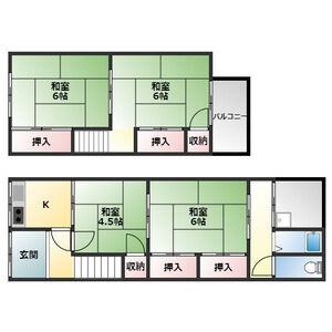 4K 間取り図