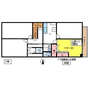 ワンルーム 間取り図