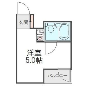 ワンルーム 間取り図