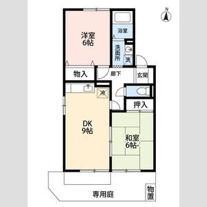2DK 間取り図