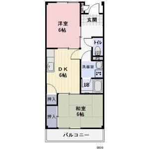 2DK 間取り図