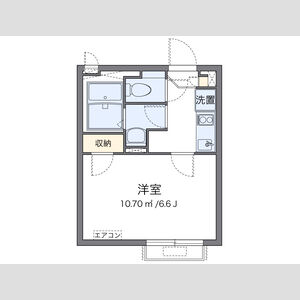 1K 間取り図