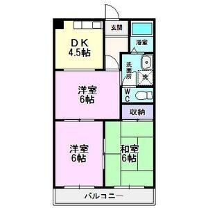 3DK 間取り図