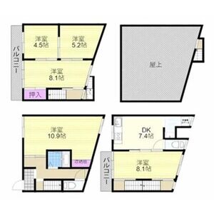 5DK 間取り図