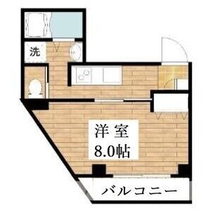 1K 間取り図