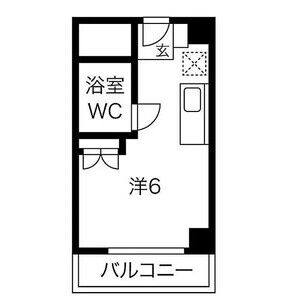 ワンルーム 間取り図