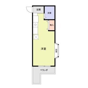 ワンルーム 間取り図