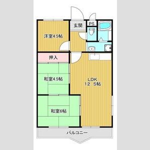 3LDK 間取り図