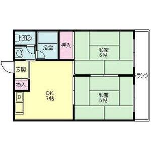 2DK 間取り図