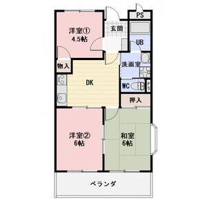 3DK 間取り図