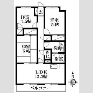 3LDK 間取り図