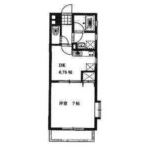 1DK 間取り図