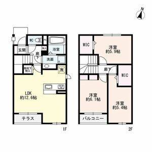 3LDK 間取り図