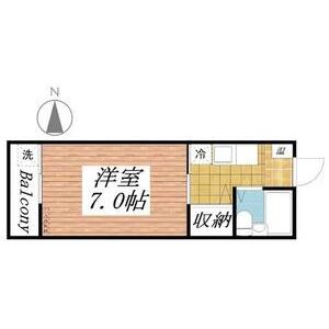 1K 間取り図
