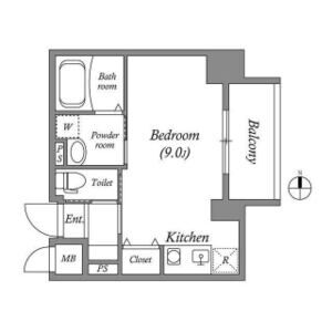 ワンルーム 間取り図