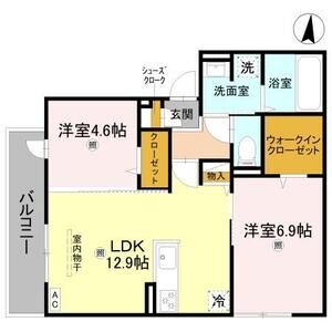 2LDK 間取り図