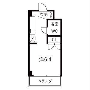 ワンルーム 間取り図