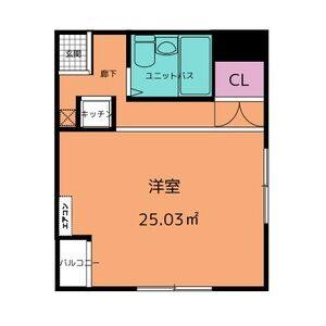 ワンルーム 間取り図